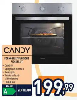 Unieuro CANDY FORNO MULTIFUNZIONE FIDCX502IT offerta
