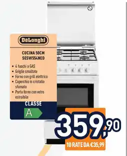 Unieuro DeLonghi CUCINA 50CM SESW554NED offerta