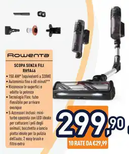 Unieuro Rowenta SCOPA SENZA FILI RH9A46 offerta