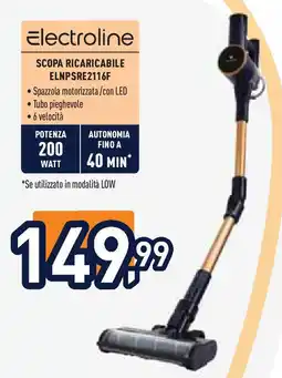 Unieuro Electroline SCOPA RICARICABILE ELNPSRE2116F offerta