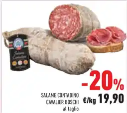 Conad Superstore Salame contadino cavalier boschi al taglio offerta