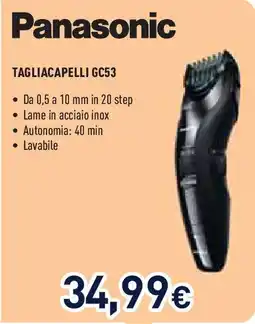 Unieuro Panasonic TAGLIACAPELLI GC53 offerta