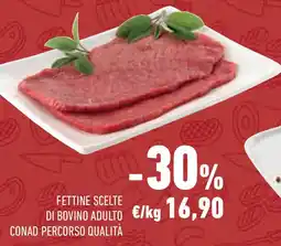 Conad Superstore Fettine scelte di bovino adulto conad percorso qualità offerta