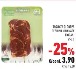 Conad Superstore Tagliata di coppa di suino marinata fiorani offerta