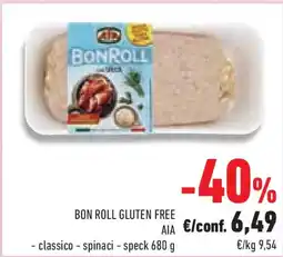Conad Superstore Bon roll gluten free aia -classico-spinaci - speck offerta