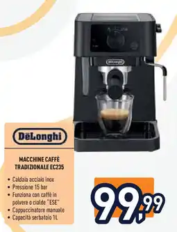 Unieuro DeLonghi MACCHINE CAFFÈ TRADIZIONALE EC235 offerta