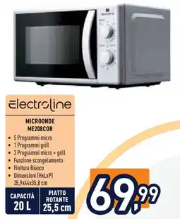 Unieuro Electroline MICROONDE ME208COR offerta