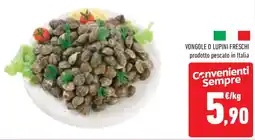 Conad Superstore Vongole o lupini freschi prodotto pescato in italia offerta