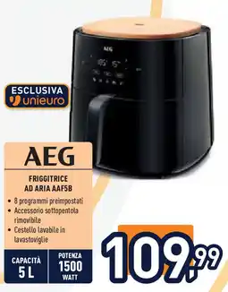 Unieuro AEG FRIGGITRICE AD ARIA AAF5B offerta