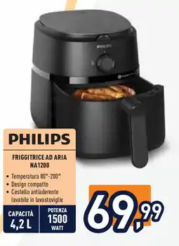 Unieuro PHILIPS FRIGGITRICE AD ARIA NA 1200 offerta