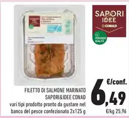 Conad Superstore Filetto di salmone marinato sapori&idee conad offerta
