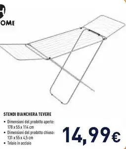 Unieuro Joiahome stendi bianchera tevere offerta
