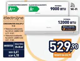 Unieuro Electroline CONDIZIONATORE DUALSPLIT 9+12 offerta