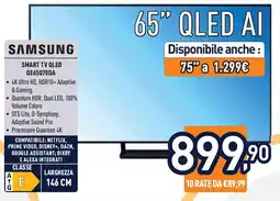 Unieuro SAMSUNG SMART TV QLED QE65Q70DA offerta
