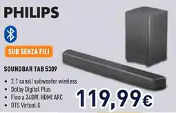 Unieuro PHILIPS SOUNDBAR TAB 5309 offerta