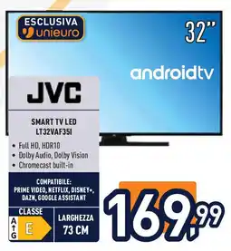 Unieuro JVC SMART TV LED LT32VAF35I offerta