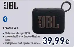 Unieuro JBL SPEAKER GO 4 offerta