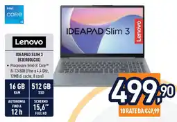 Unieuro Lenovo IDEAPAD SLIM 3 (83EROOLCIX) offerta