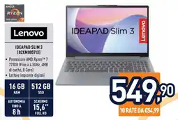 Unieuro Lenovo IDEAPAD SLIM 3 (82XM00571X) offerta