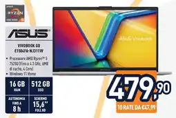 Unieuro ASUS VIVOBOOK GO E1504FA-NJ311W offerta
