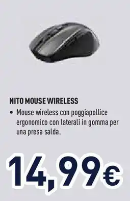 Unieuro Nito mouse wireless offerta