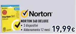 Unieuro Norton 360 deluxe offerta