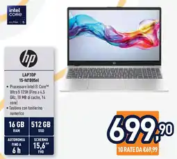 Unieuro hp LAPTOP 15-fd1005nl offerta