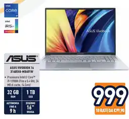 Unieuro ASUS VIVOBOOK 16 X1605VA-MB601W offerta