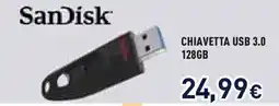 Unieuro SanDisk CHIAVETTA USB 3.0 128GB offerta