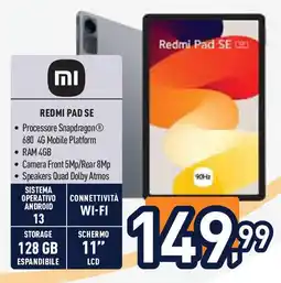 Unieuro REDMI PAD SE offerta