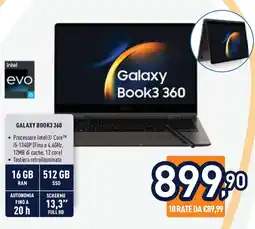 Unieuro SAMSUNG GALAXY BOOK3 360 offerta