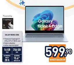 Unieuro SAMSUNG GALAXY BOOK4 EDGE offerta