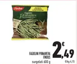 Conad Superstore Fagiolini primavera findus surgelati offerta
