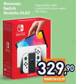 Unieuro Nintendo Switch Modello OLED offerta