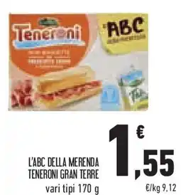 Conad Superstore L'abc della merenda teneroni gran terre vari tipi offerta