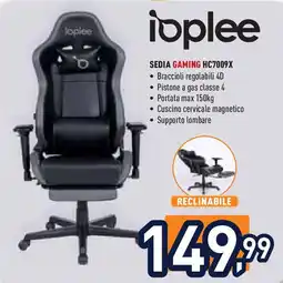 Unieuro ioplee SEDIA GAMING HC7009X offerta