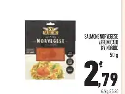 Conad Superstore Salmone norvegese affumicato kv nordic offerta