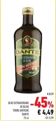 Conad Superstore Olio extravergine di oliva terre antiche dante offerta