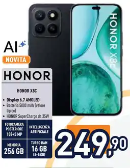 Unieuro HONOR X8C offerta