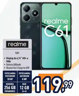 Unieuro realme C61 offerta