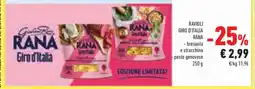 Conad Superstore Ravioli giro d'italia rana - bresaola e stracchino pesto genovese offerta