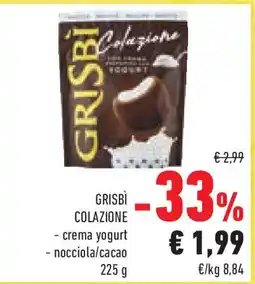 Conad Superstore Grisbi colazione - crema yogurt - nocciola/cacao offerta