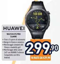 Unieuro HUAWEI WATCH GT5 PRO (46MM) offerta