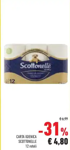 Conad Superstore Carta igienica scottonelle 12 rotoli offerta