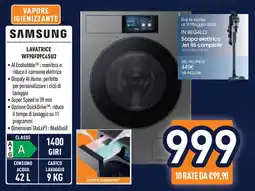 Unieuro SAMSUNG LAVATRICE WF90F09C4SU3 offerta