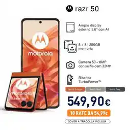 Unieuro motorola razr 50 offerta