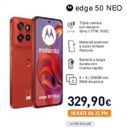 Unieuro motorola edge 50 NEO offerta