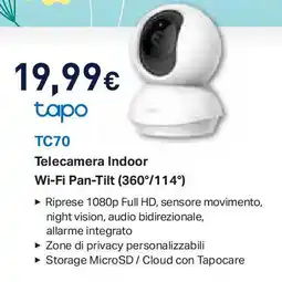 Unieuro tapo TC70 offerta