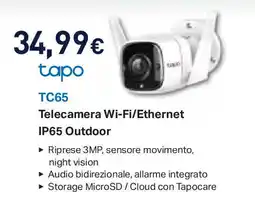 Unieuro tapo TC65 offerta