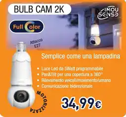 Unieuro IMOU BULB CAM 2K offerta
